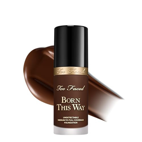 Too Faced Born This Way Natural Finish Longwear Liquid Foundation | Medium-To-Full Coverage | Hydrating + Oil Free, 1.01 fl. oz. | Amazon (US)