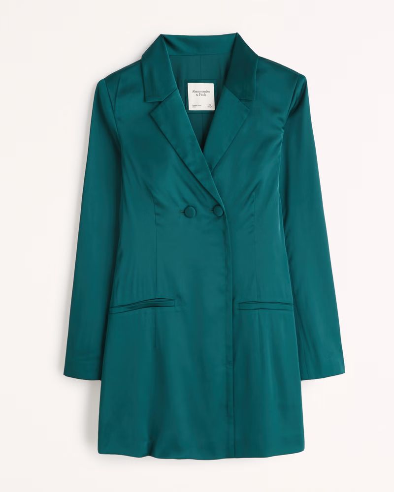 Women's Satin Blazer Mini Dress | Women's Up To 40% Off Select Styles | Abercrombie.com | Abercrombie & Fitch (US)