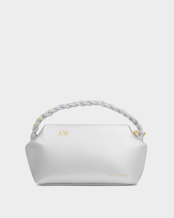 Arden Braided Top Handle Bag in Silver | Katie Loxton Ltd. (UK)