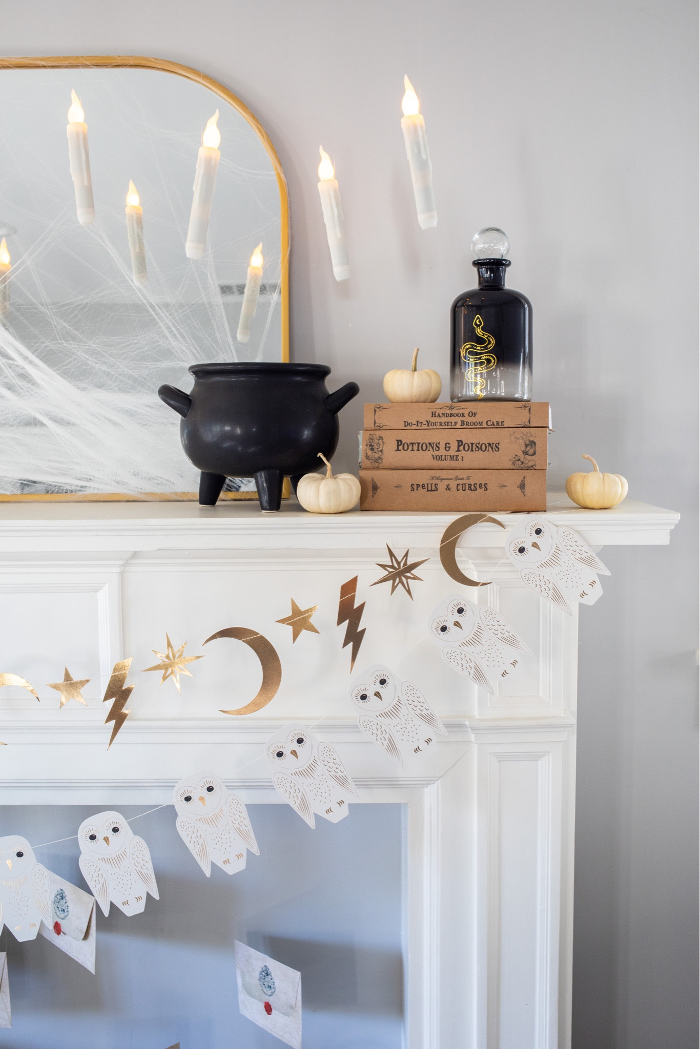 Our magical Harry Potter themed Halloween mantle. 

#LTKSeasonal #LTKHalloween #LTKHoliday