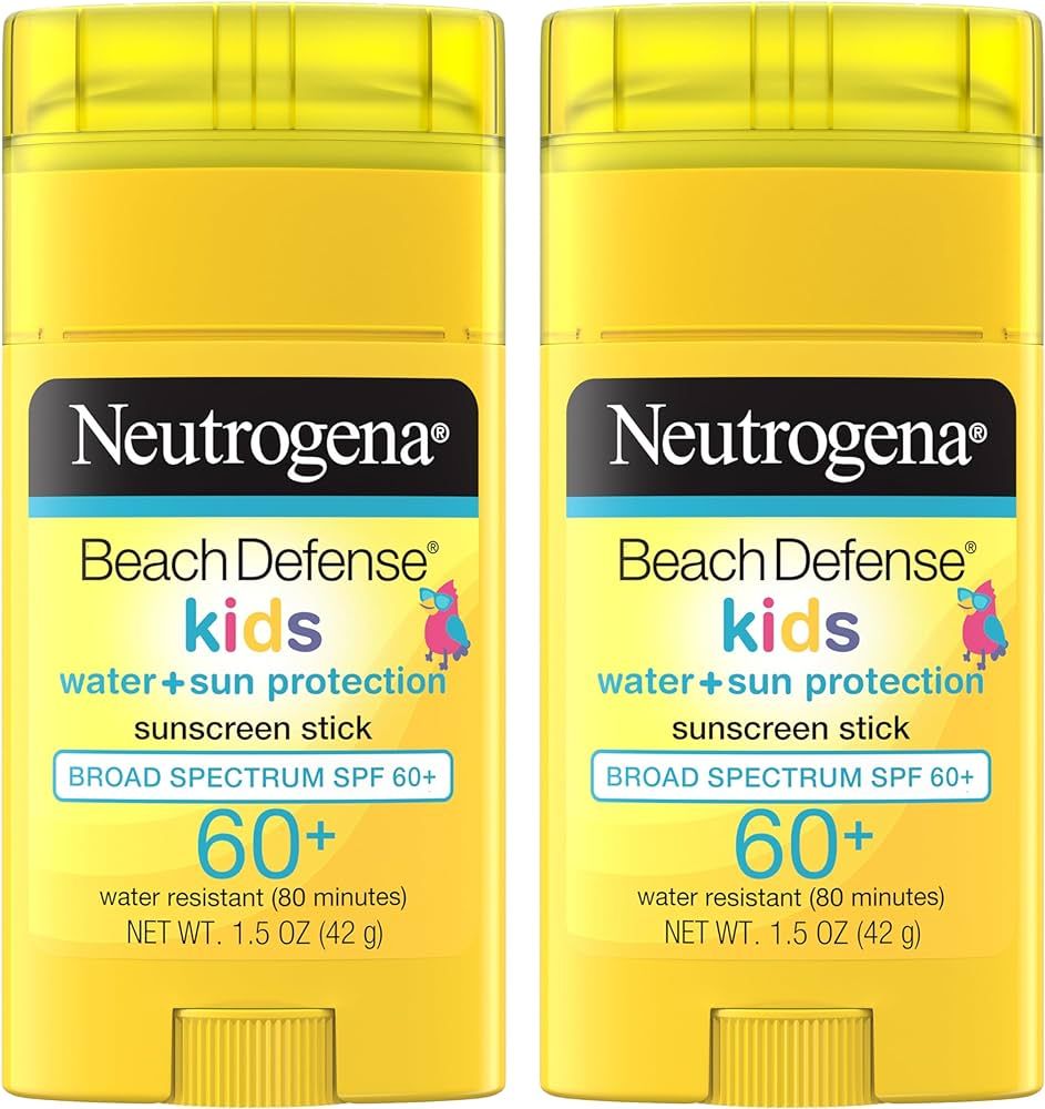 Neutrogena Beach Defense Kids Sunscreen Stick, Water-Resistant Sunscreen for Children, Broad Spec... | Amazon (US)