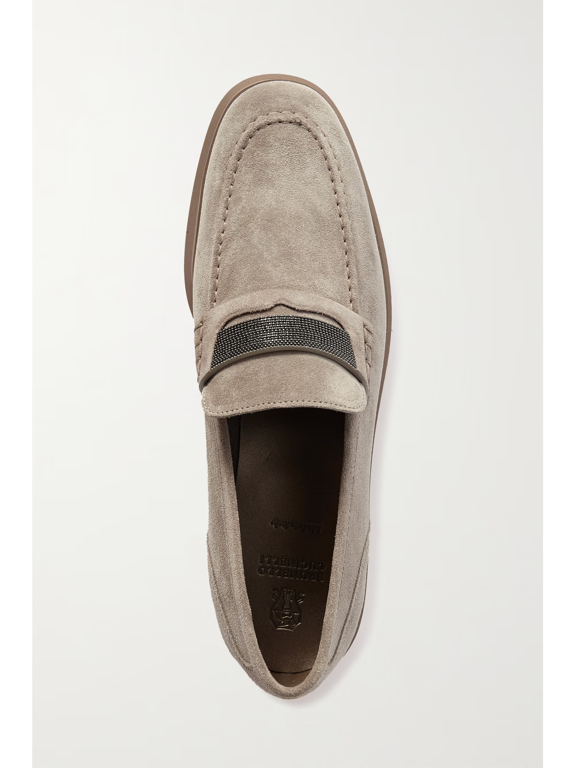 Embellished suede loafers | NET-A-PORTER (US)