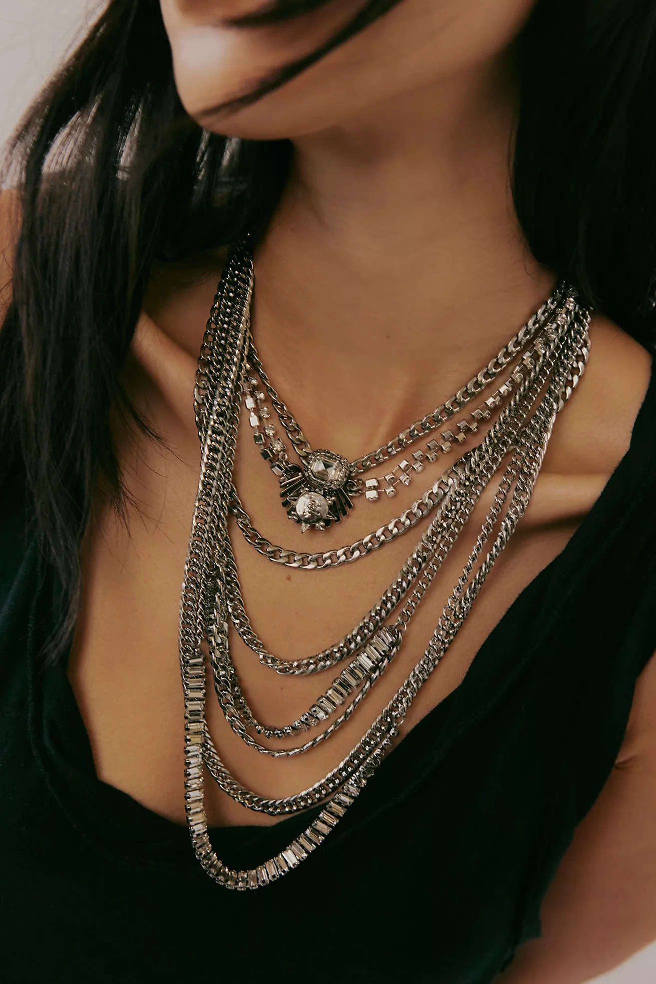The Pistols Stacked Chain Choker | Free People (Global - UK&FR Excluded)