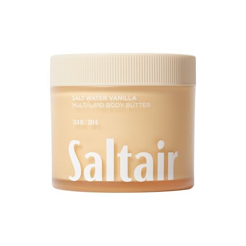 Saltair Multi-Lipid Body Butter - Rich, Nourishing Salt Water Vanilla Hydrating Body Cream with Ceramide Complex, Coconut Oil, and Shea Butter. Deep Moisturizing Dry Skin Care. 10oz Jar | Amazon (US)