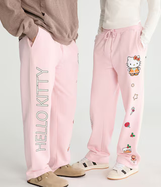 Hello Kitty | Aero Gingerbread Straight Leg Sweatpants | Aeropostale