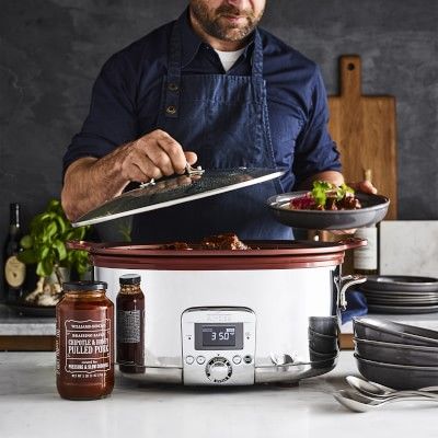 All-Clad Gourmet Slow Cooker with All-in-One Browning, 7-Qt. | Williams-Sonoma