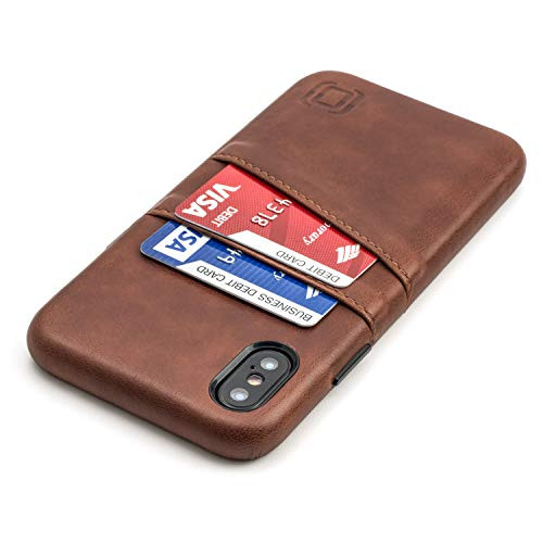 Dockem Wallet Case for iPhone X/XS: Built-in Metal Plate for Magnetic Mounting & 2 Credit Card Holde | Amazon (US)