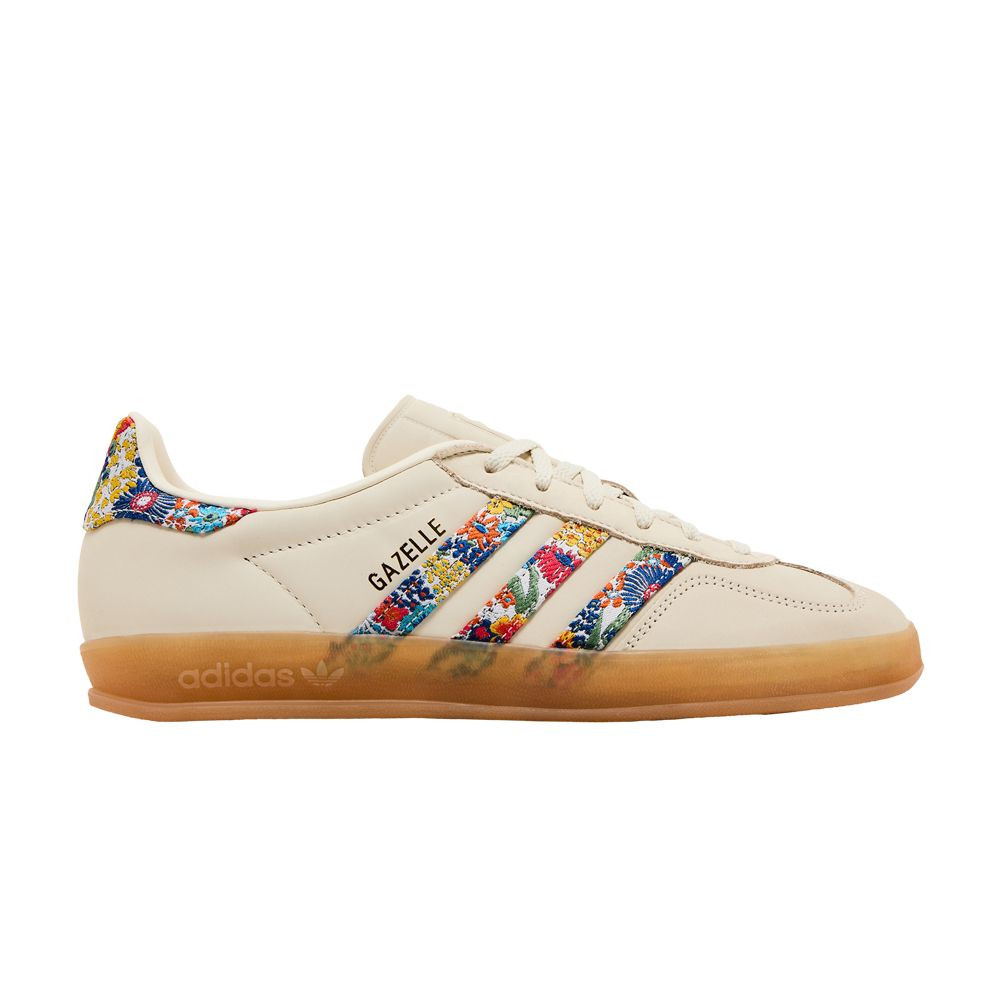 Liberty London x adidas Wmns Gazelle Indoor 'Floral Embroidery - Off White' | Cream | Women's Size 6.5 | GOAT