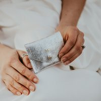 Leather Jewellery Pouch in Gold, Silver Or Bronze, Personalised Bridal Ring Pouch. Proposal, Engagement, Wedding, Bridesmaid | Etsy (US)