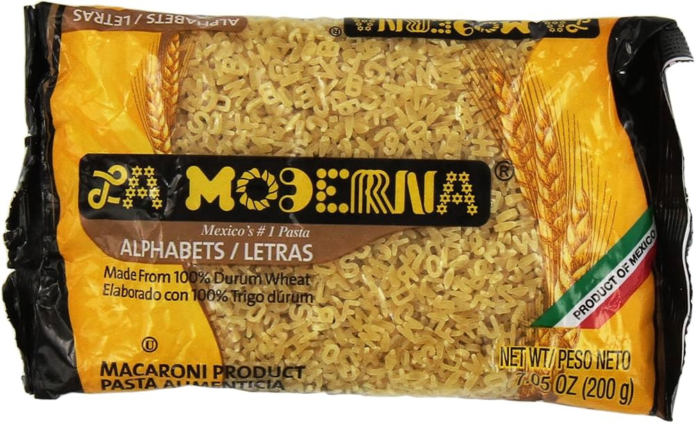 La Moderna Alphabets Pasta Alfabeto Pasta 7.05 oz (Pack of 3) | Amazon (US)