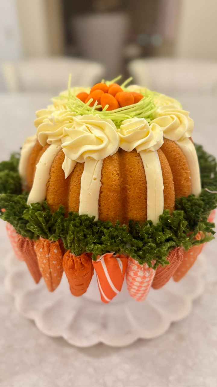 Easter carrot cake but make it centerpiece worthy 🥕✨

This adorable carrot cake bundt is dressed up with creamy vanilla frosting, candy carrot toppers, and the cutest moss + carrot detail around the base for a full spring tablescape moment. Perfect for Easter brunch, spring hosting, or as a dessert table showstopper.

Sharing similar cake stands, decorating tools, candy toppers, and spring entertaining favorites so you can recreate this look for your own holiday table 💛🌸

#LTKhome #LTKspring #LTKseasonal #LTKeaster #LTKentertaining #SpringDecor #EasterBrunch #CarrotCakeLove #DessertTableDecor #HostessStyle


#LTKfoodie #LTKSeasonal