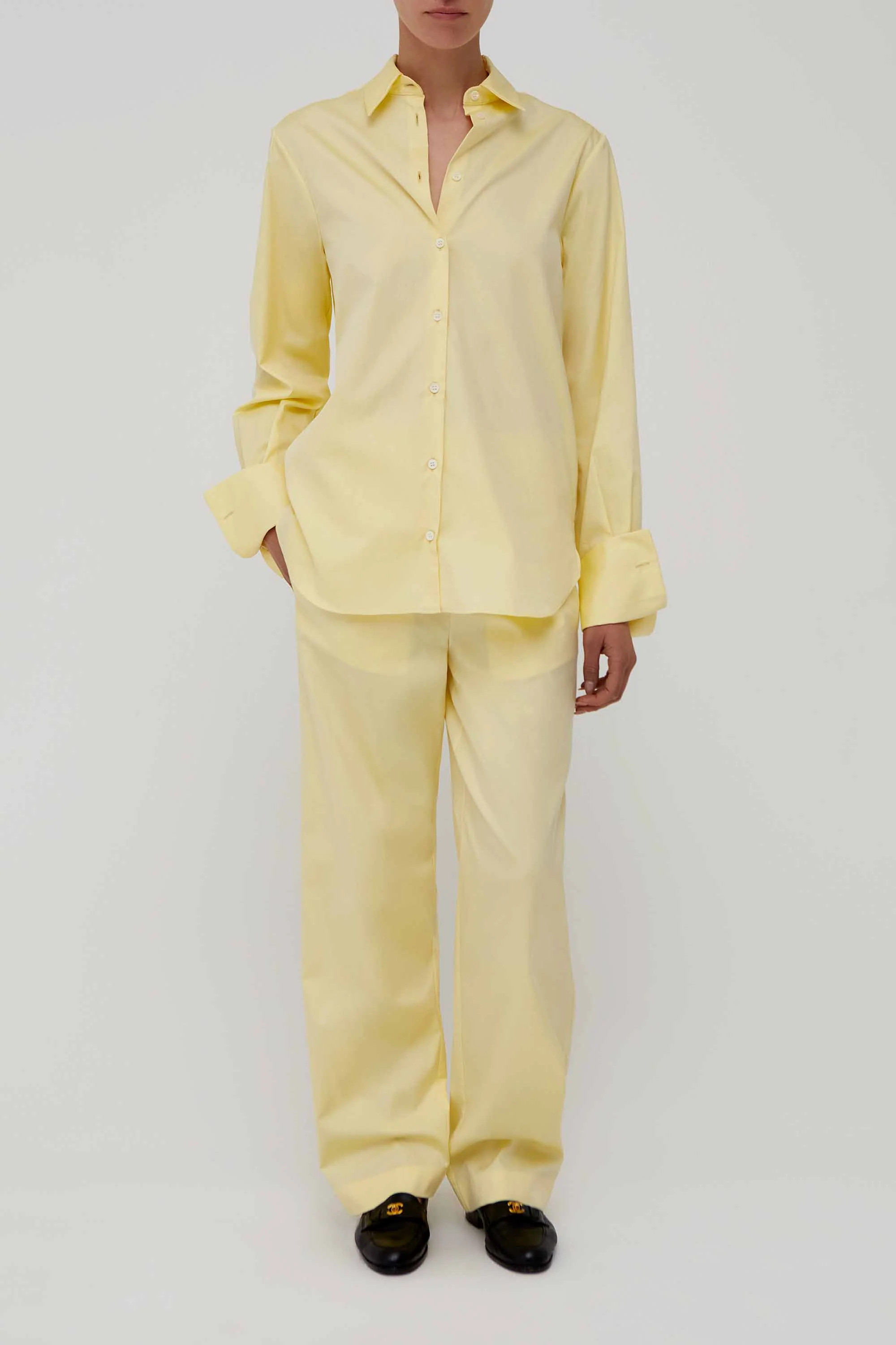 Britannia Trousers in Yellow | Amiya