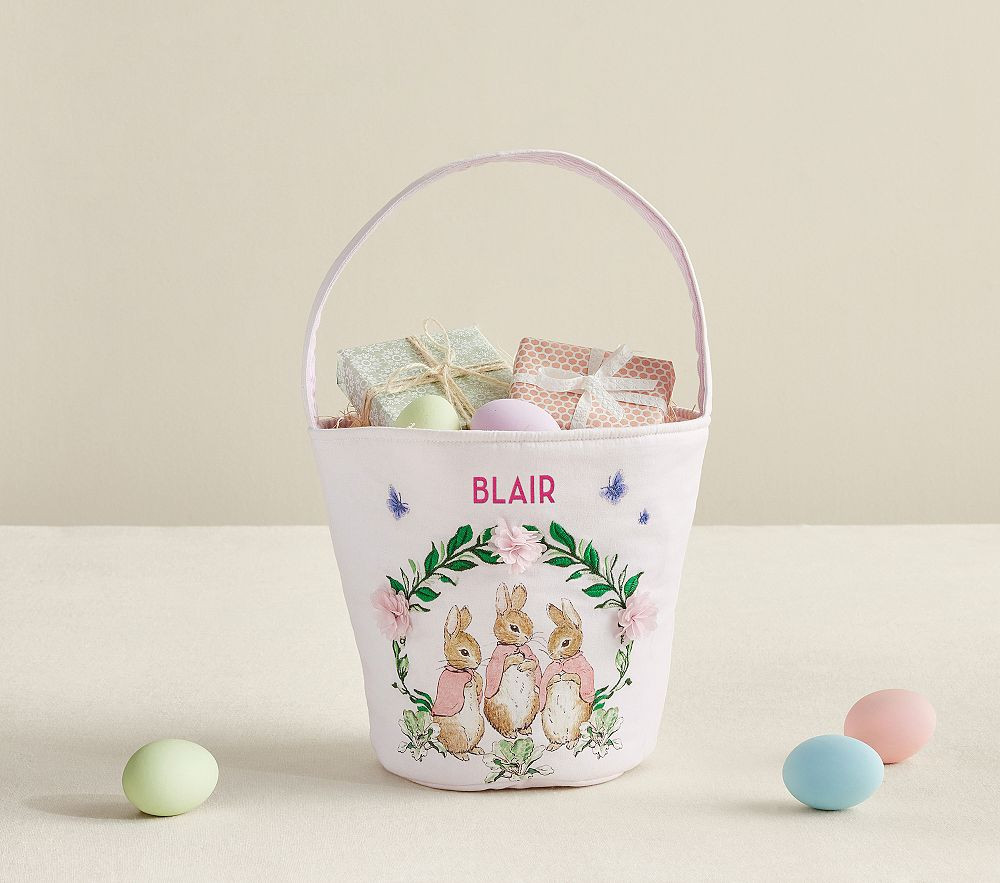 Peter Rabbit™ Flopsy™  Bunnies Easter Baby Bucket | Pottery Barn Kids