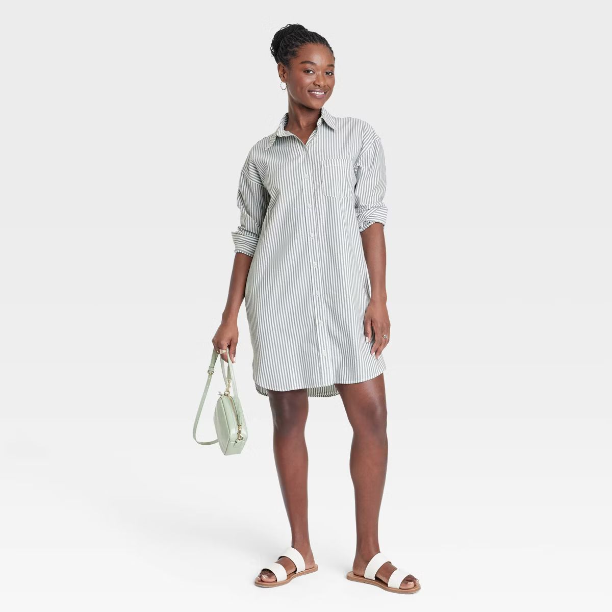 Women's Long Sleeve Mini Shirtdress - Universal Thread™ | Target