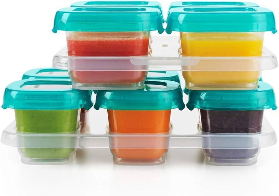 OXO Tot 12-Piece Baby Blocks Set, Teal | Amazon (US)