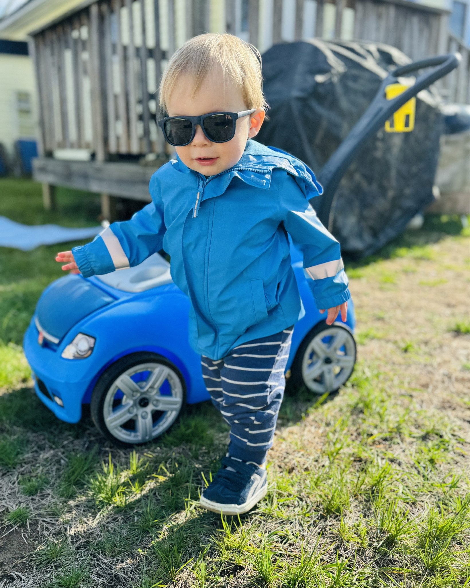 Getting into Cool Dude Spring with the coolest car from Step2 💙🚙🕶️ 

#LTKkids #LTKfamily #LTKbaby