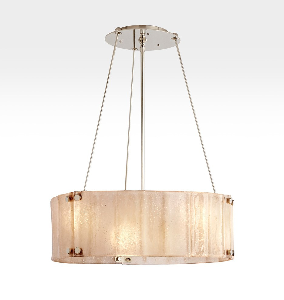 Willamette 24" Aged Champagne Fluted Chandelier | Rejuvenation