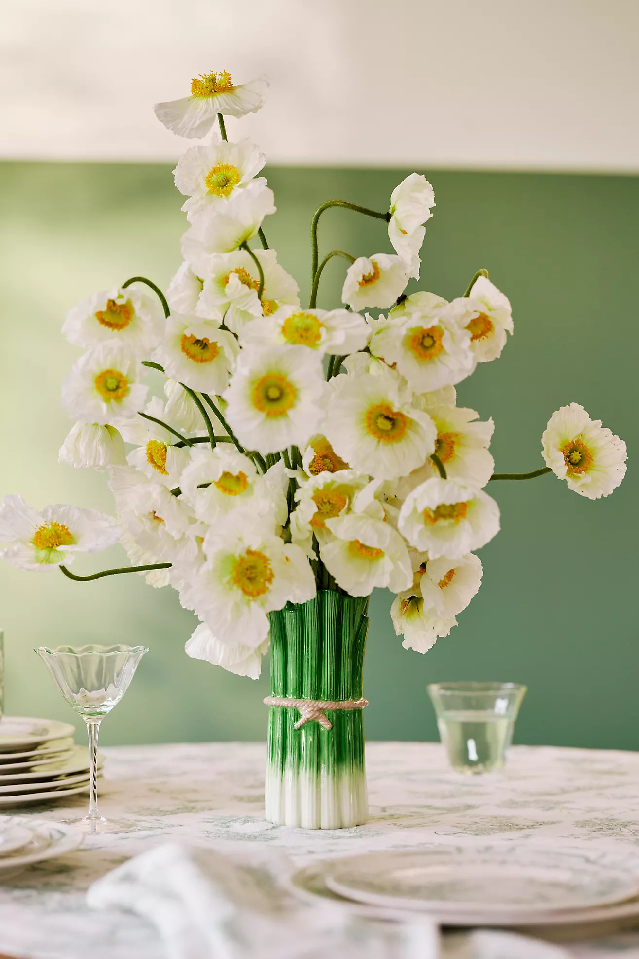 Celery Bunch Ceramic Vase | Anthropologie (US)