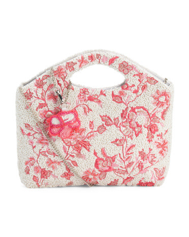 Toile Treasure Beaded Clutch for Women | Leather | Marshalls