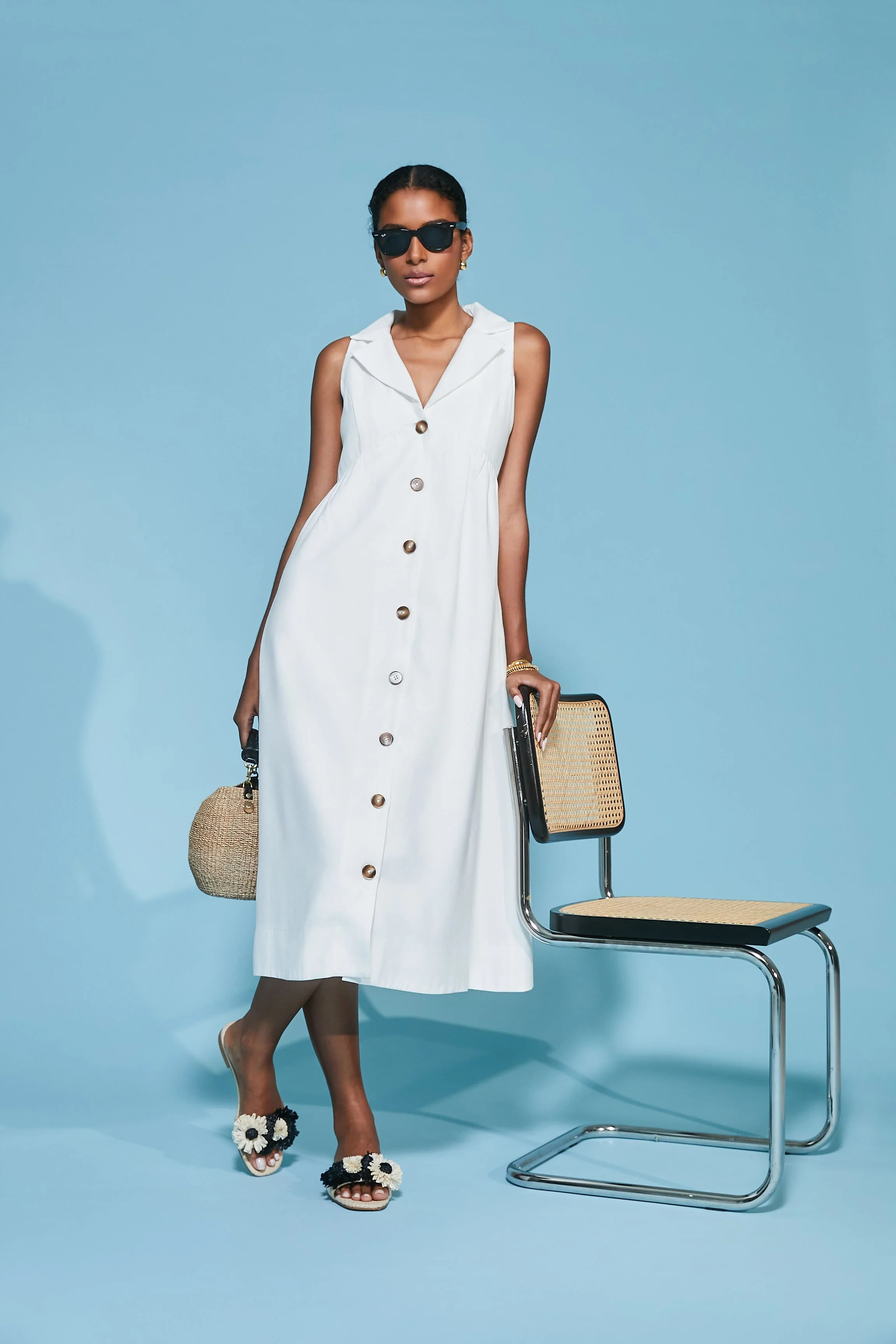 Flower Raffia Naomi Sandals | Tuckernuck (US)