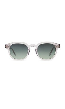 MESSYWEEKEND Bille Sunglasses in Crystal & Green from Revolve.com | Revolve Clothing (Global)