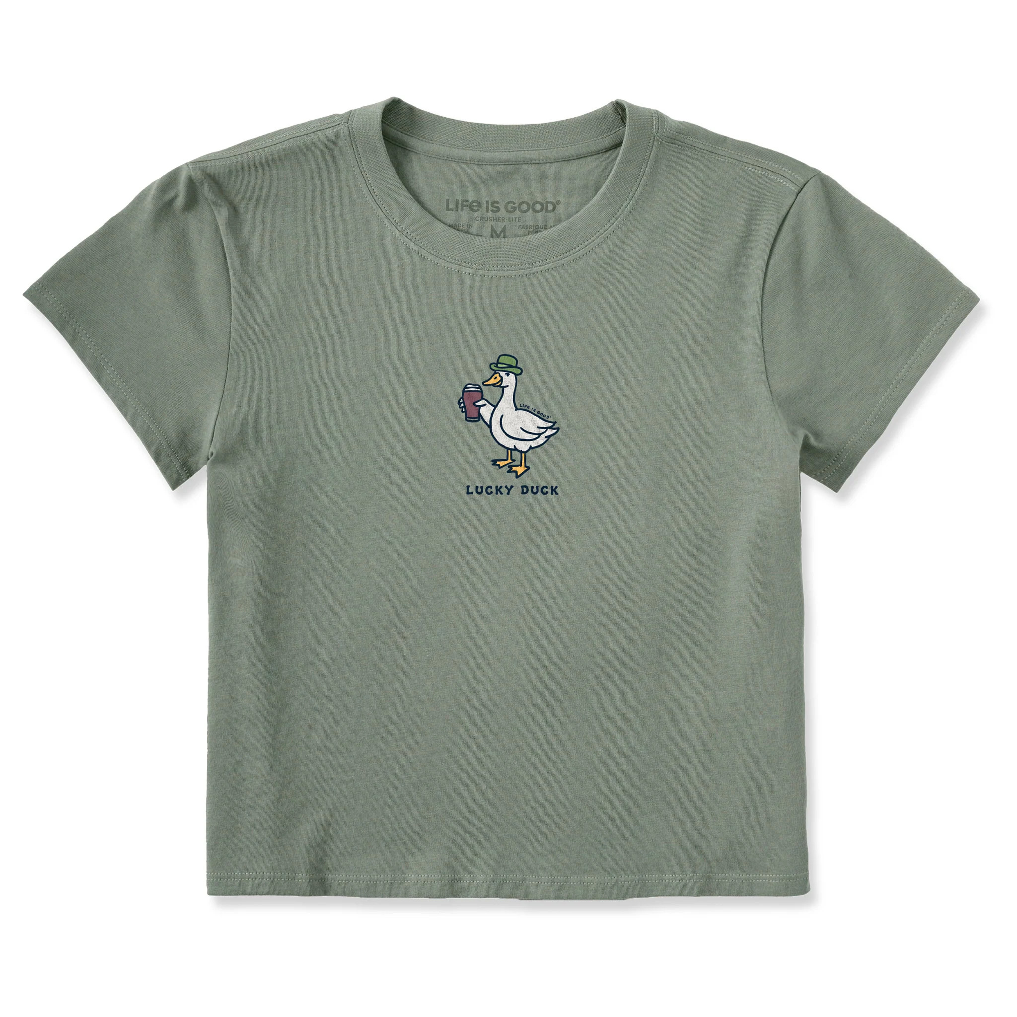 Women's Lucky Duck Stout Crusher-LITE Shrunken Tee | Shop Life is Good | Life is Good