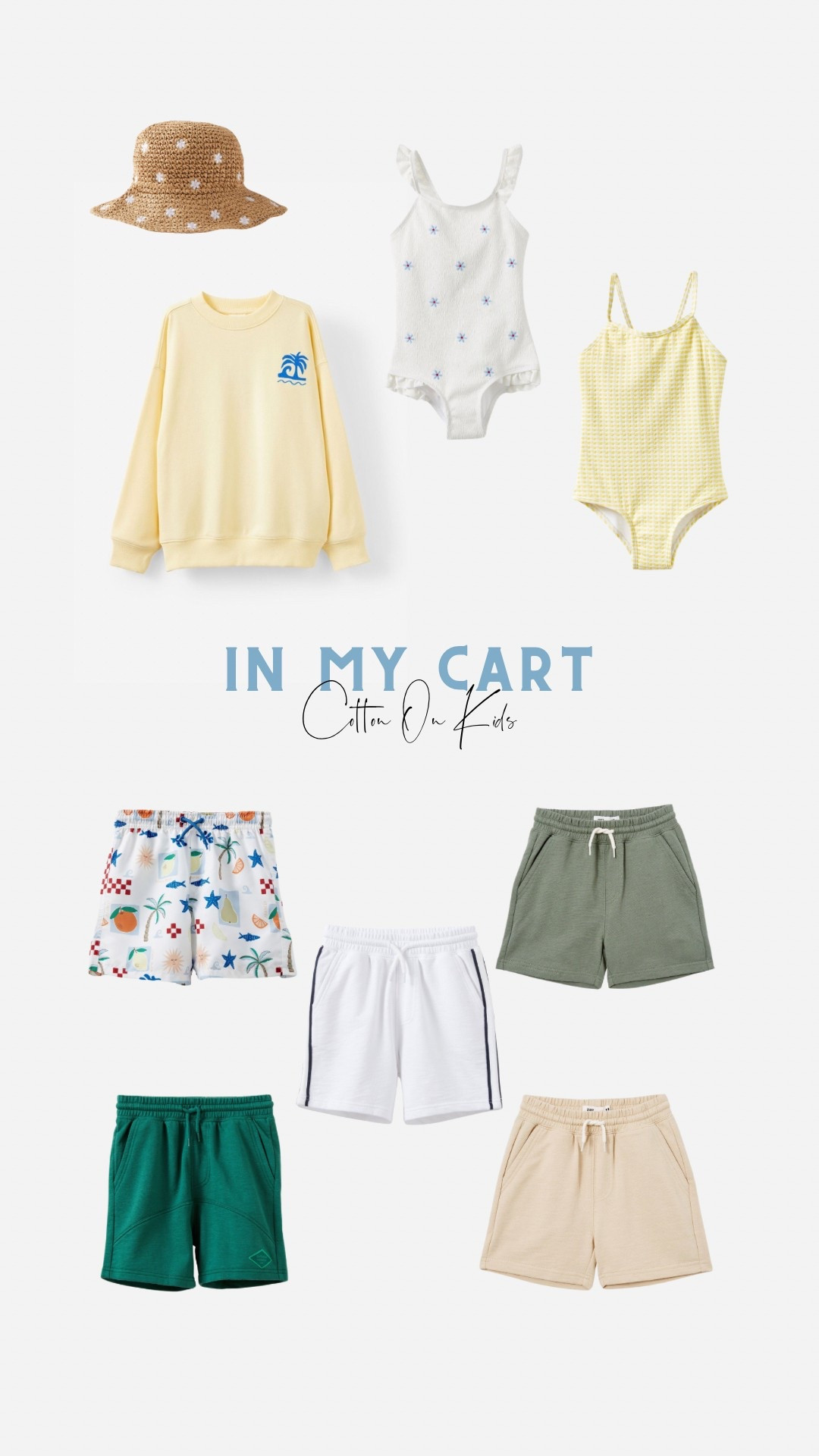 Toddler boy and girl Cotton On Kids haul — they have the cutest swim and I loading up on these shorts for my boy because they’re such a cute fit. He sized down one (he’s skinny but tall) and the fit is great!

#LTKBaby #LTKSeasonal #LTKKids