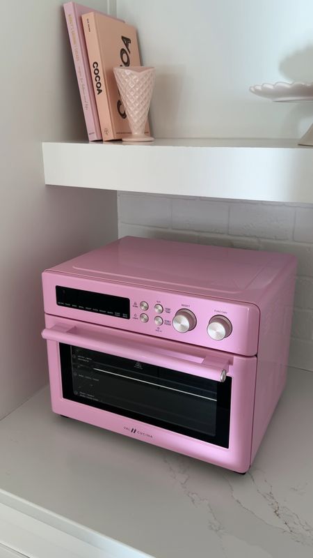 pink toaster oven air fryer on sale today 🩷 the quality has been amazing! Use it every single day for a family of 5 and with two teenagers! 

#LTKhome #LTKSpringSale #LTKsalealert