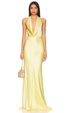 SAU LEE Pearl Gown in Popcorn Yellow from Revolve.com | Revolve Clothing (Global)