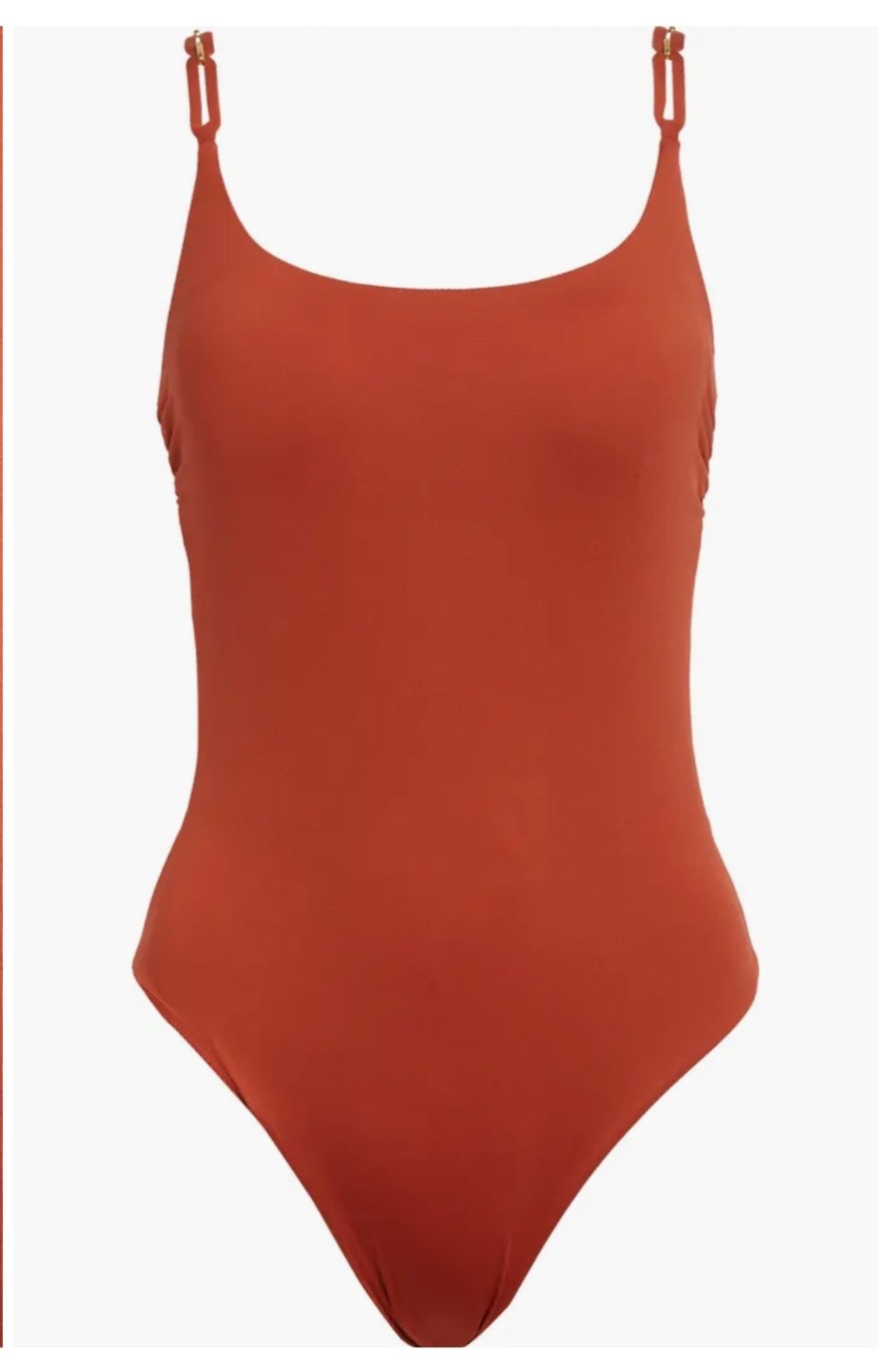 These have been my most-asked and most-bought for a reason. Clean, flattering, and that perfect saturated coral that just works on sun-touched skin.

If you’ve been thinking about them, this is your nudge.