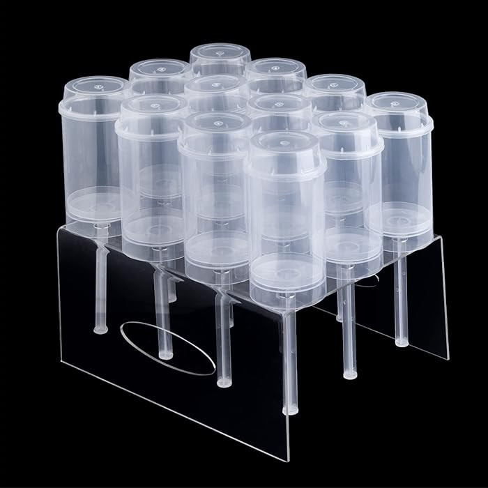 ZLKSKER Pack of 12 Cake Push Up Pop Containers with Tray, Cake Pop Molds Stand, for Homemade Trea... | Amazon (US)