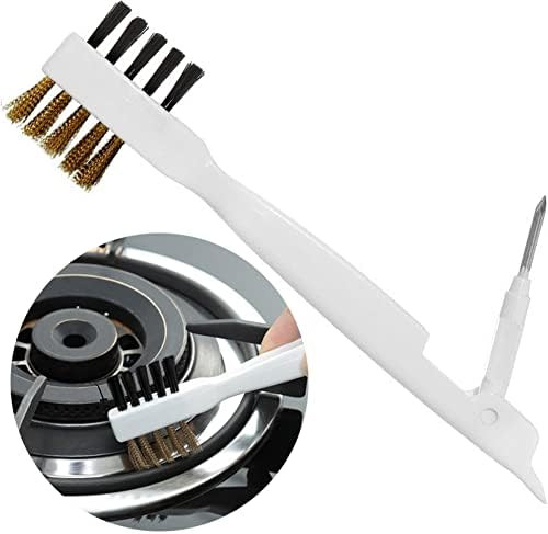 Kitchen Cleaning Scrub Brush,Deep Gas Stove Brass Wire Brushes with Stiff Bristles & Cooktop Scra... | Amazon (US)