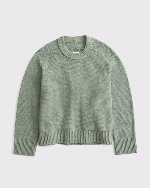 The A&F Madeline Textural Crew Sweater | Abercrombie & Fitch (US)