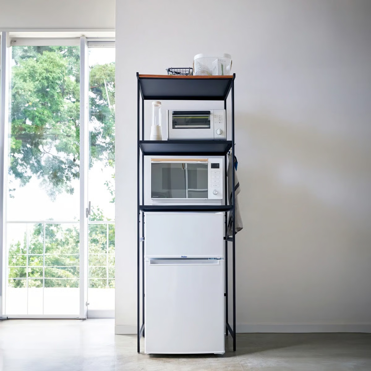 Yamazaki Home Tower Yamazaki Home Kitchen Appliance Storage Rack, Standing Organizer Shelves, Tal... | Wayfair North America