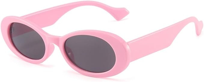 Retro Oval Sunglasses Women Small Frame Shades Eyewear UV400 Vintage Travel Sun Glasses | Amazon (US)