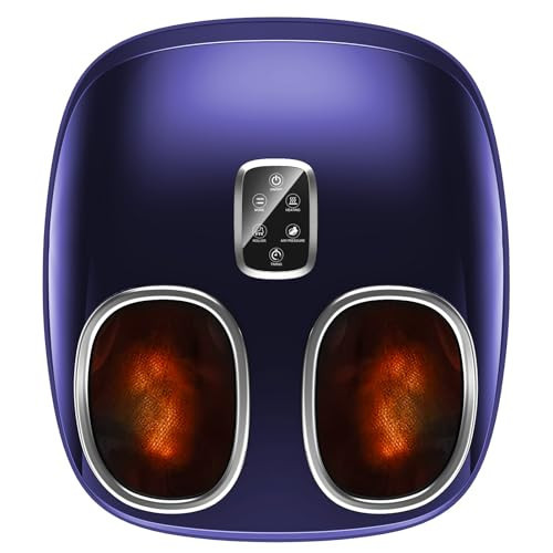 Foot Massager with Heat, Shiatsu Foot Massage for Plantar Fasciitis, Multiple Massage Modes, Deep Kneading Electric Foot Massager Machine, Gifts for Women Men, Fits Up to Size 12 | Amazon (US)