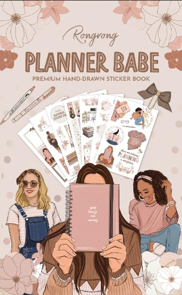 Rongrong Planner Babe Sticker Book for Planners, Calendars, Journals – Aesthetic Premium Qualit... | Amazon (US)
