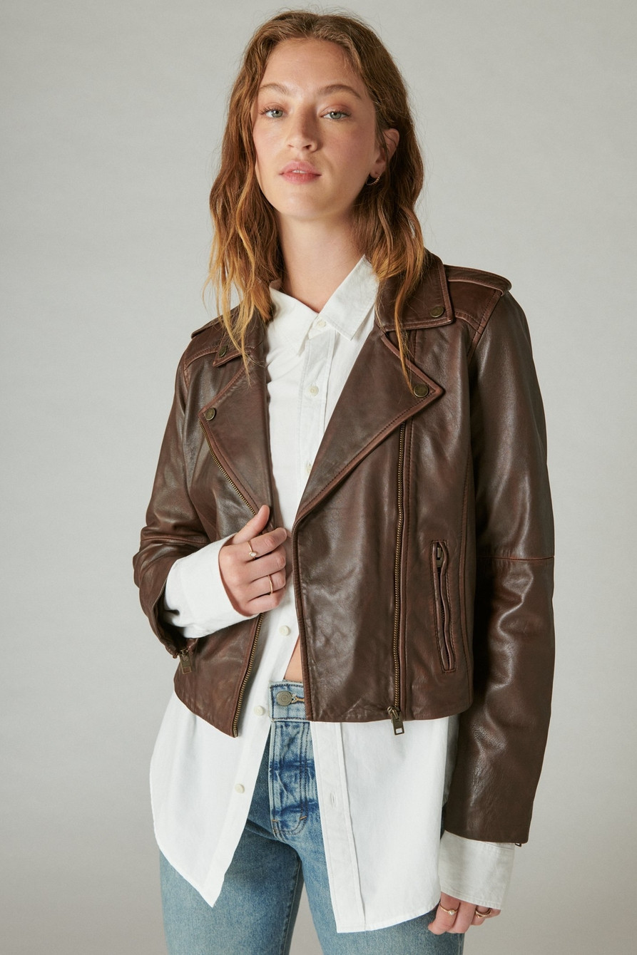 CLASSIC LEATHER MOTO JACKET | Lucky Brand