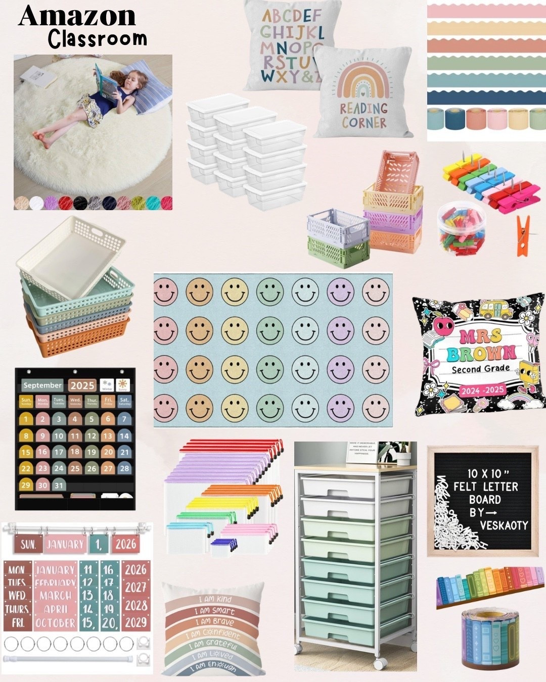 Amazon classroom. Classroom decor. Classroom organization. Classroom library. Classroom bins. Classroom rug. Classroom carpet. Classroom calendar.

#LTKKids #LTKHome