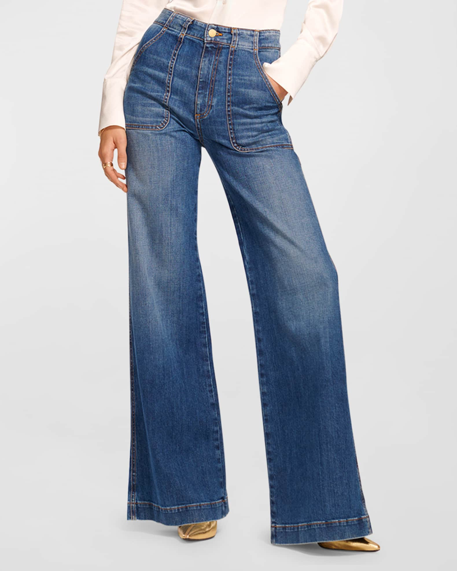 Theodora Wide-Leg Jeans | Neiman Marcus