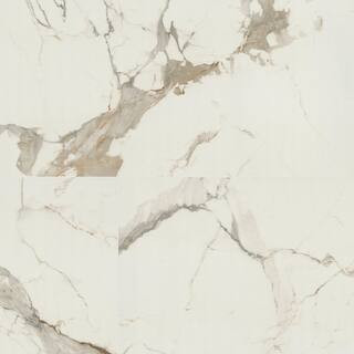 Lucido Grand 24 in. x 48 in. Polished Porcelain Marble Look Floor and Wall Tile (432 sq. ft. / Pallet) | The Home Depot