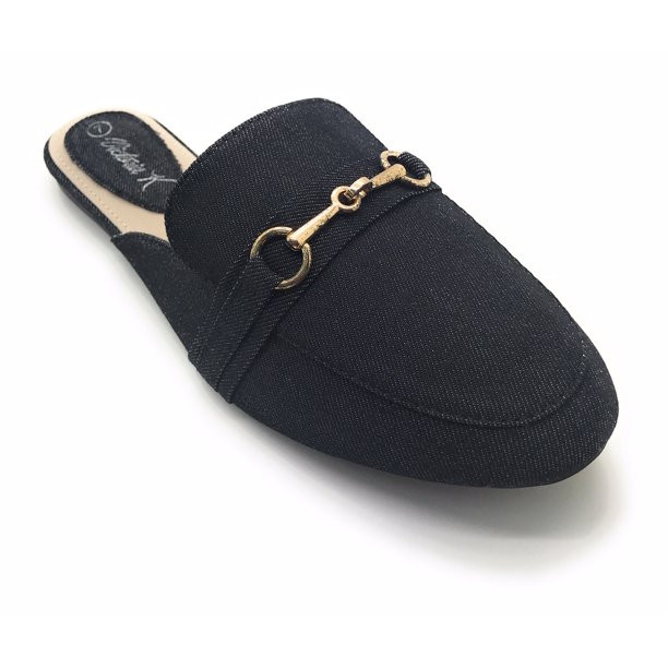 Victoria K Denim Slip On Mules (Women) - Walmart.com | Walmart (US)