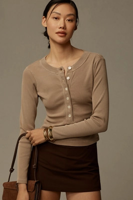 Citizens of Humanity Varra Henley Top | Anthropologie (US)