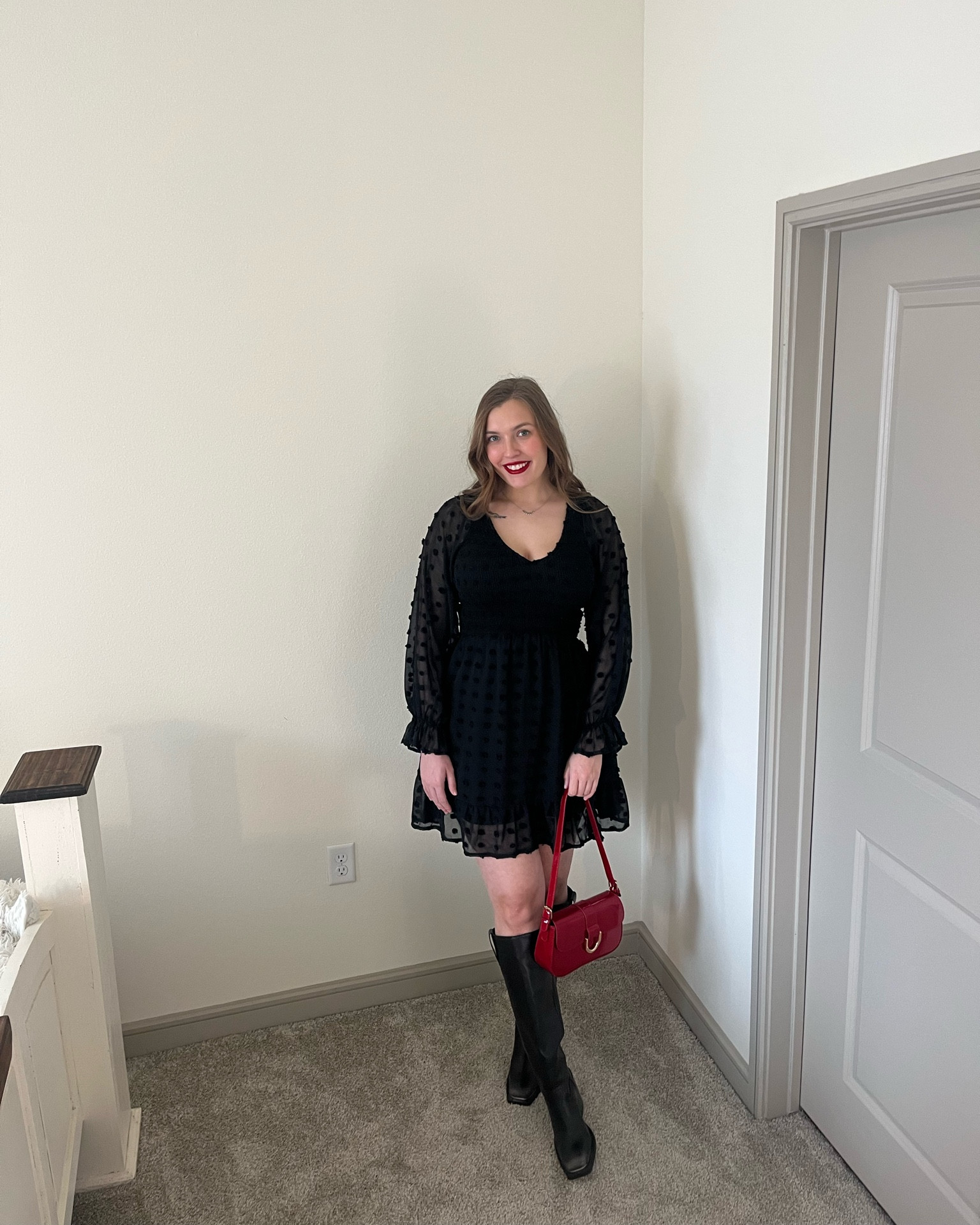 Winter date night outfit 🤍 

#20sfashion #outfit #ootd #outfitinspiration #outfitinspo #fashion #fashionstyle #tallgirl #tallgirlstyle #tallgirlfashion #dallas #dfw #dallasinfluencer #dallastexas #winteroutfit #winterfashion #easyoutfit #size8 #midsizefashion #midsizeoutfit #winteroutfit #winterfashion #curvyfashion #curvystyle #amazonfashion #littleblackdress #cowgirlboots #amazondress #westernboots

#LTKSeasonal #LTKFindsUnder50 #LTKStyleTip