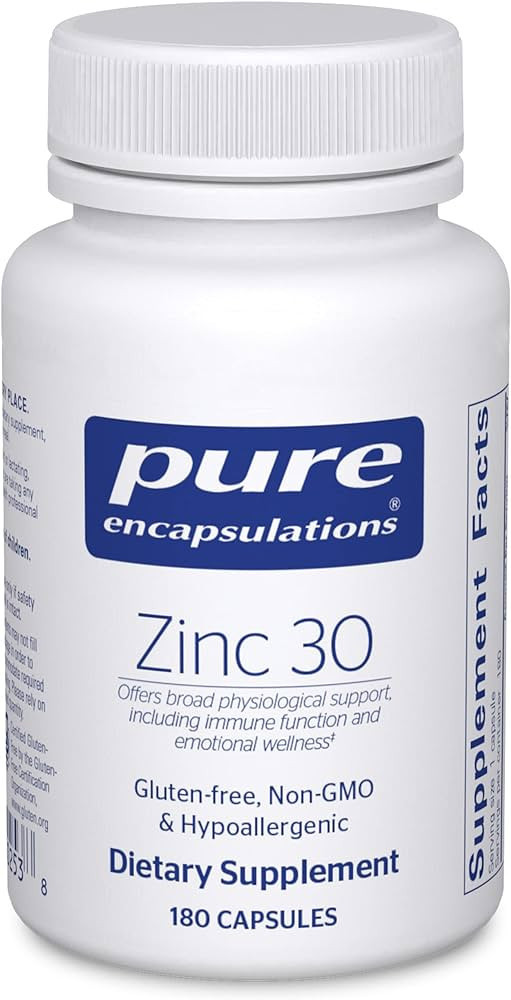 Pure Encapsulations Zinc 30 mg - Highly Absorbable - for Immune System Support - Zinc Picolinate ... | Amazon (US)