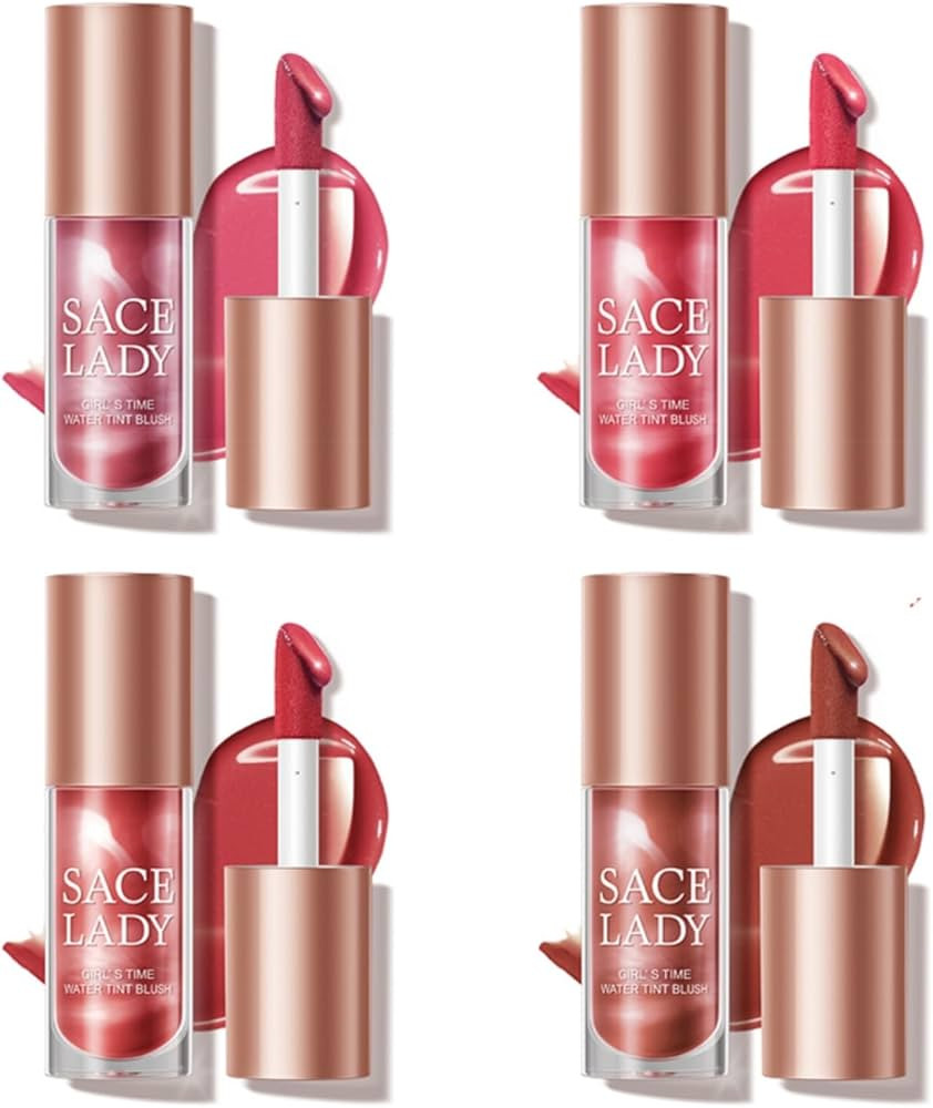 4 Colors Liquid Blush Makeup Kit, Long Lasting Pigmented Natural Matte Face Blush Cream Gel, Ligh... | Amazon (US)