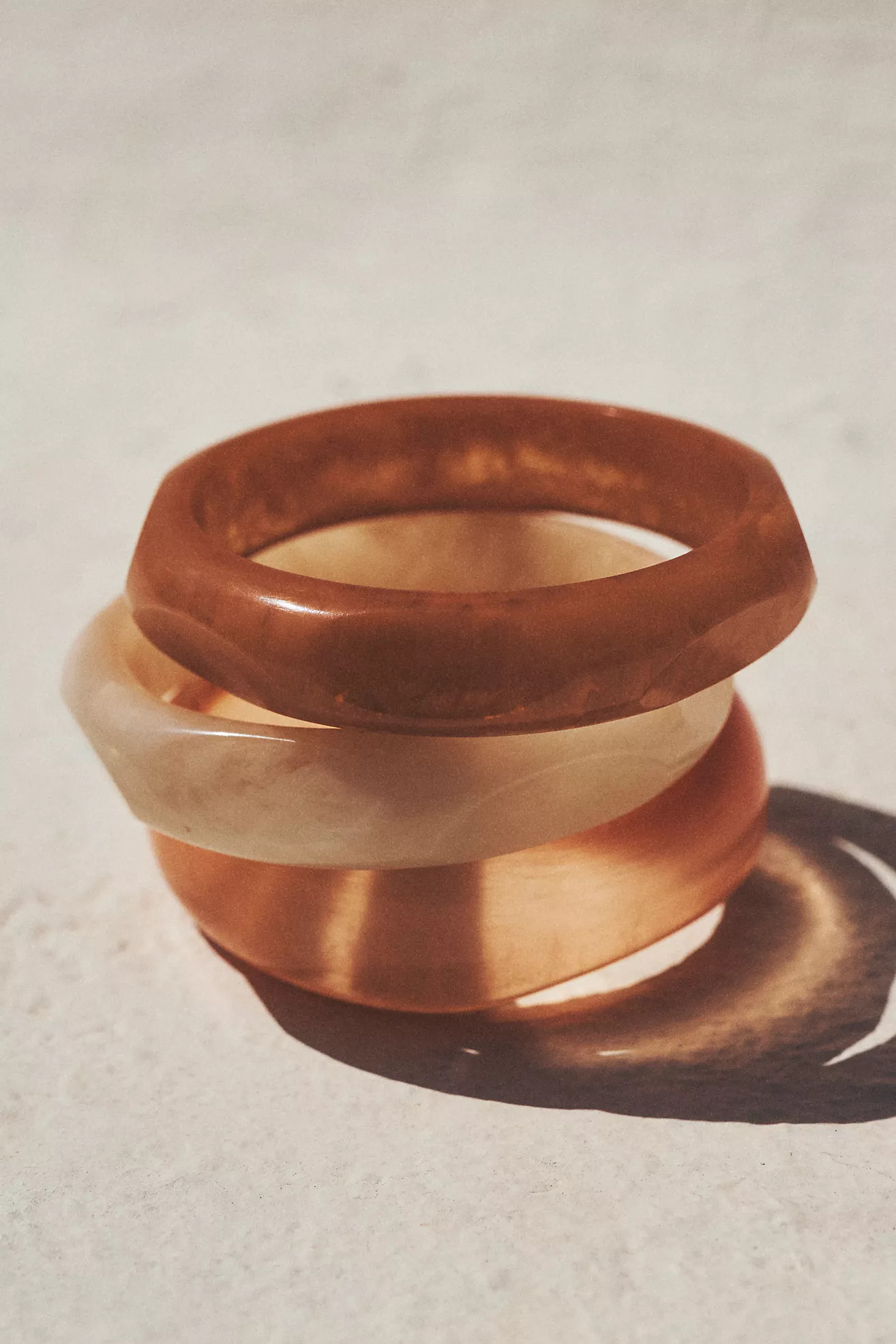 Round Bangle Bracelets, Set of 3 | Anthropologie (US)