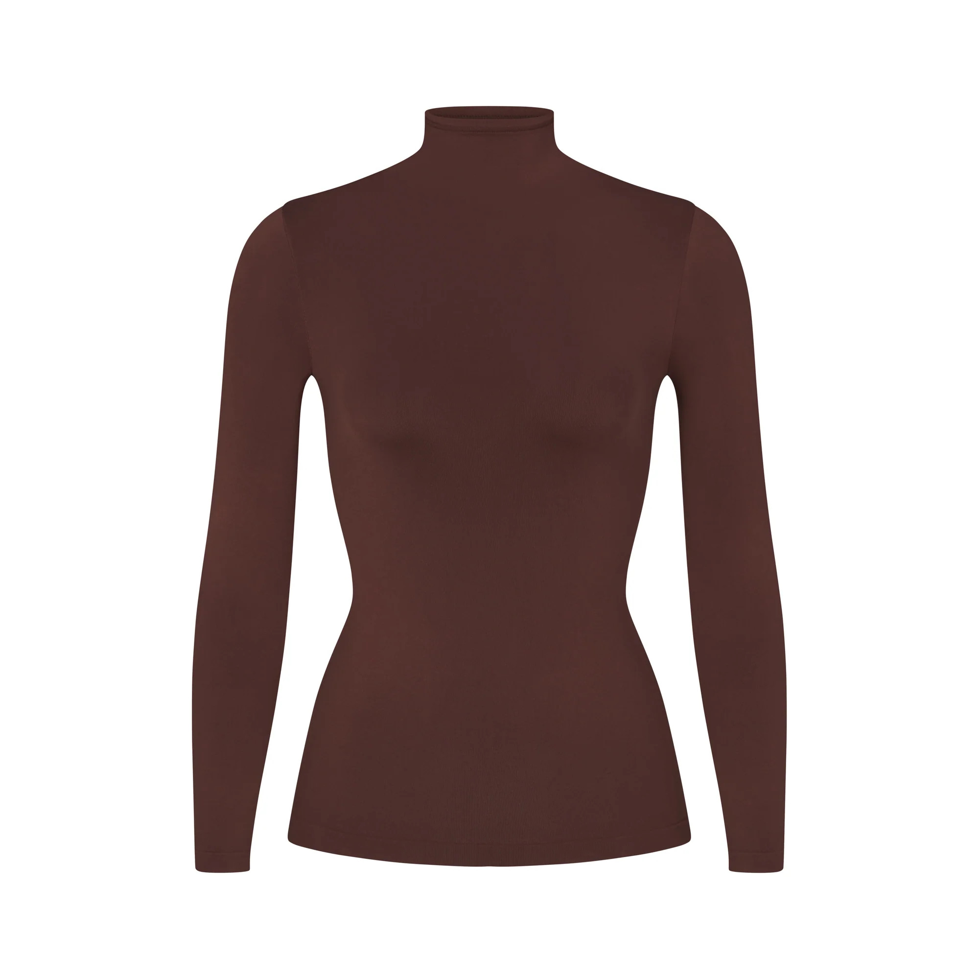 SOFT SMOOTHING SEAMLESS TURTLENECK TOP | COCOA | SKIMS (US)