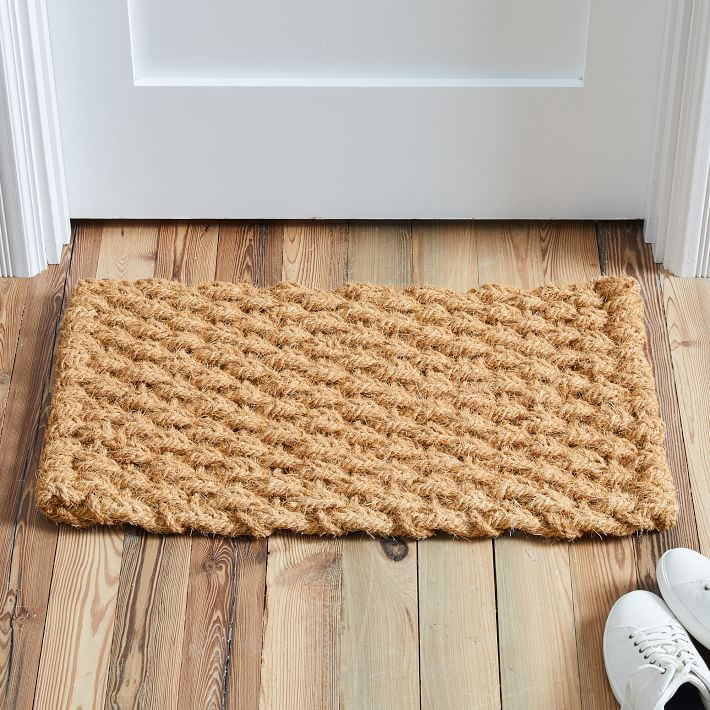 Solid Woven Doormat - Natural | West Elm CA