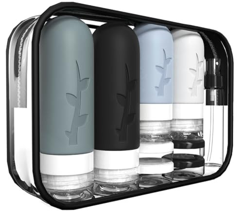 18pack Travel Bottles for Toiletries,TSA Approved Silicone Travel Containers for Toiletries,Leak Proof Refillable Liqus Shampoo And Conditioner travel Essentials toiletry Bottles | Amazon (US)